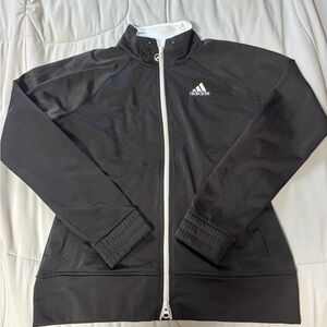 Adidas Women's Black and White Bomber Jacket
